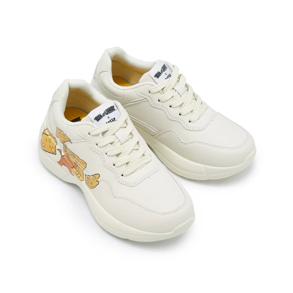 รองเท้าผ้าใบ Sneaker Cosmo White